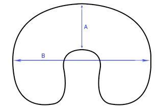 neck pillow measurements